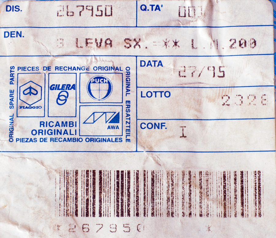 Bremshebel Wechsel Piaggio Sfera NSL 50 / 80 