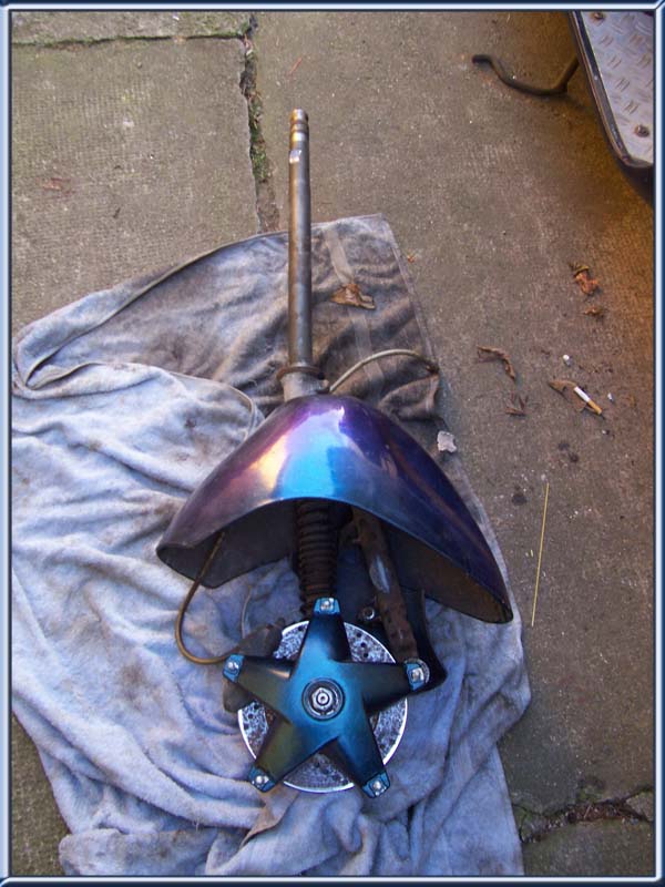 Montage Gabel Piaggio SKR Quatz in Sfera NSL RST