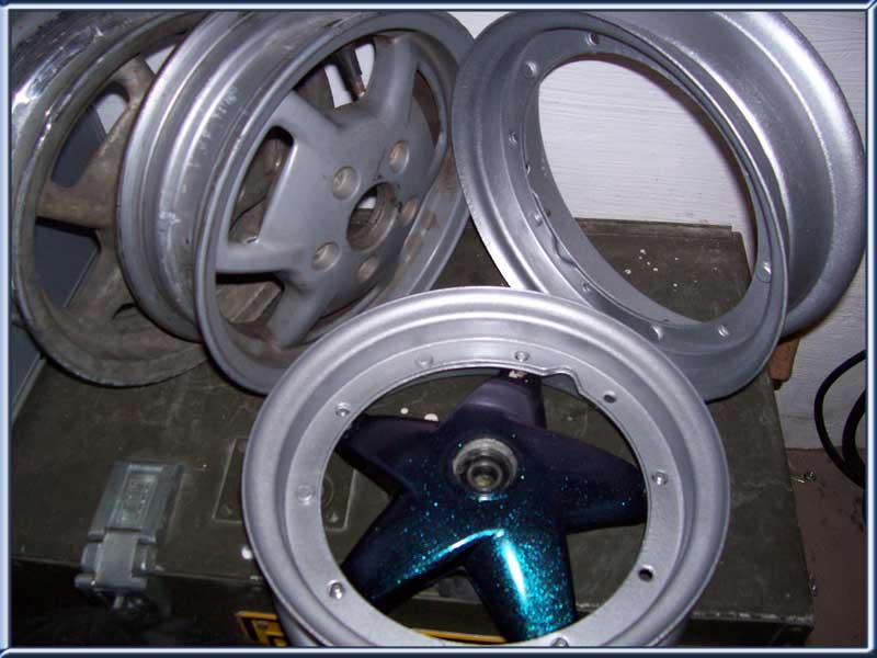 Montage Felgen Piaggio SKR Quatz in Sfera NSL RST