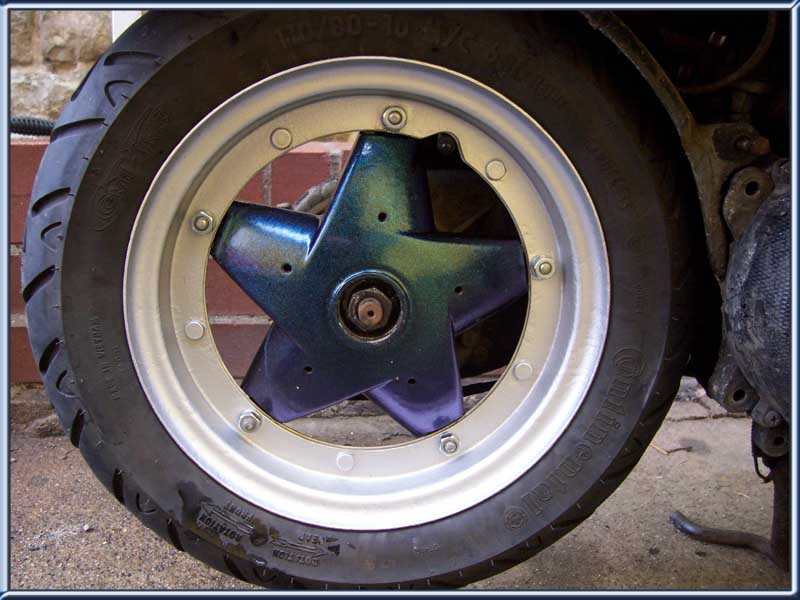 Montage Felgen Piaggio SKR Quatz in Sfera NSL RST