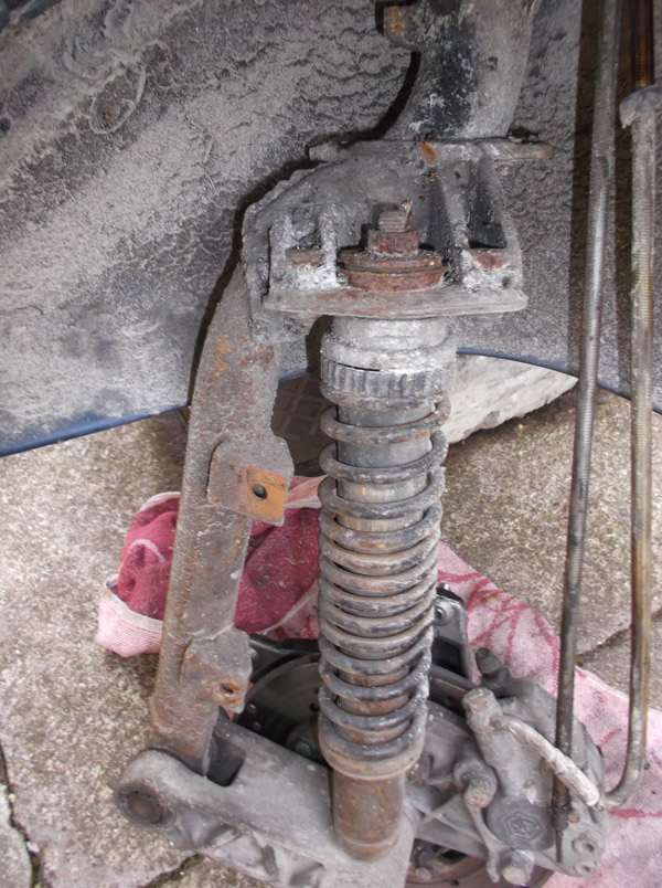 Stoßdämpferfederwechsel Piaggio