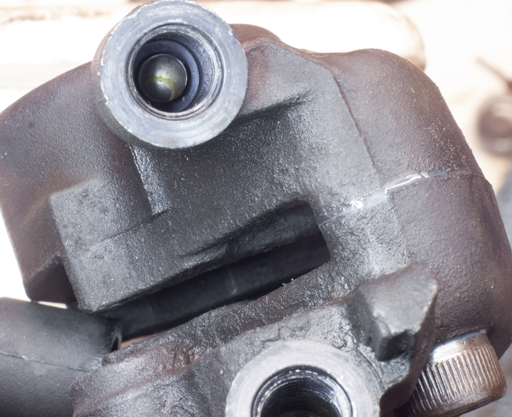 Piaggio Sfera Bremszange zerlegt reinigen