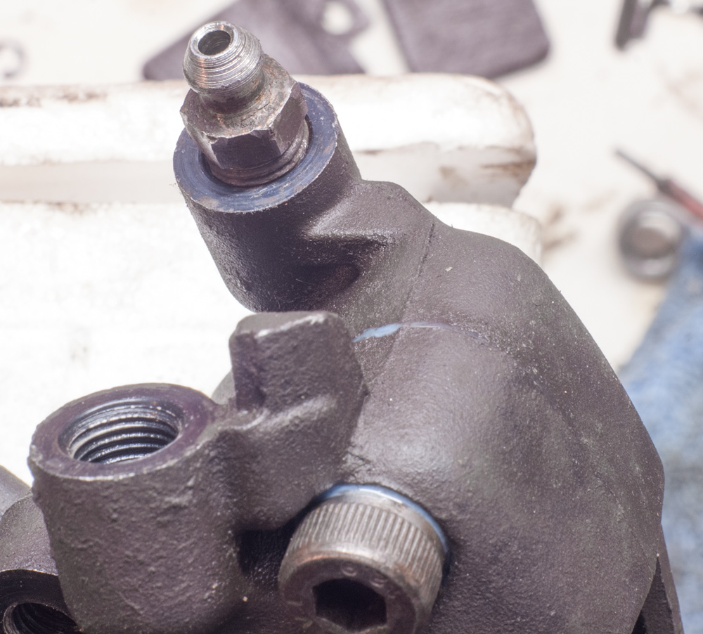 Piaggio Sfera Bremszange zerlegt reinigen