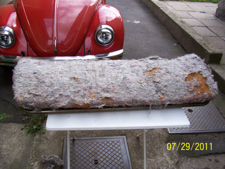 Tausch vom Sitzbankbezug