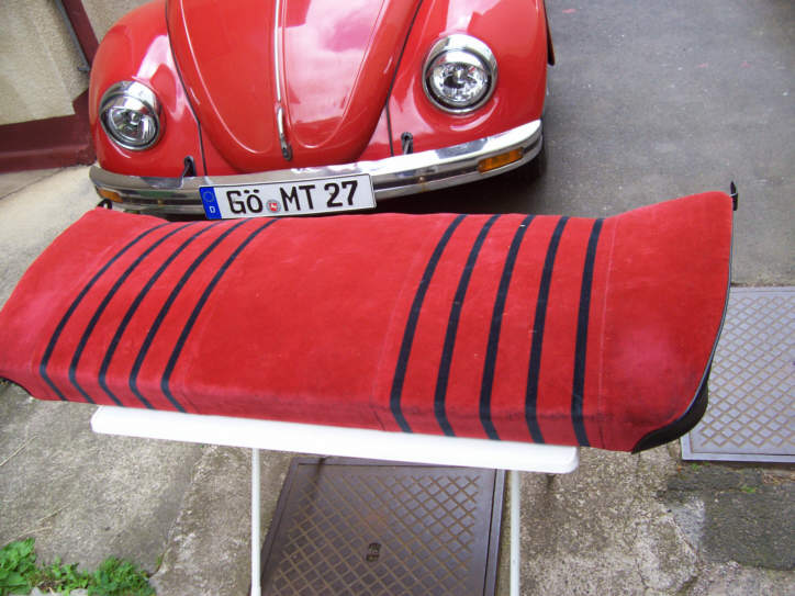 Tausch vom Sitzbankbezug