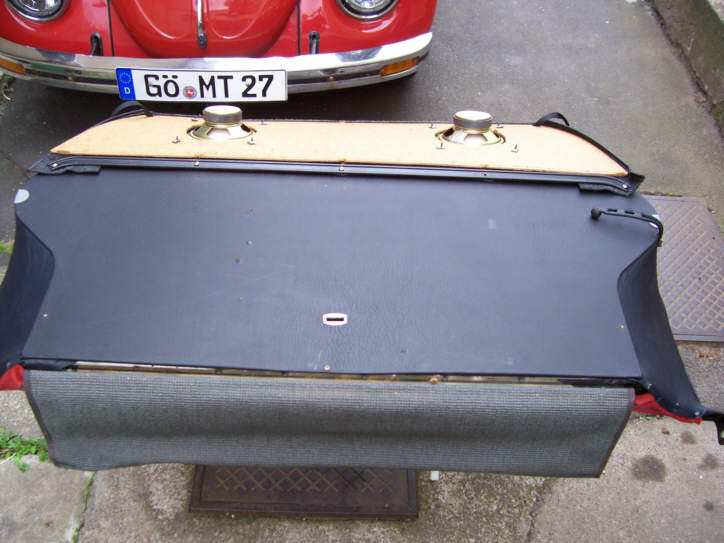 Tausch vom Sitzbankbezug