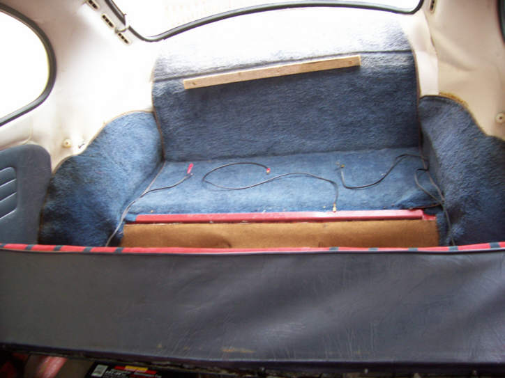 Tausch vom Sitzbankbezug