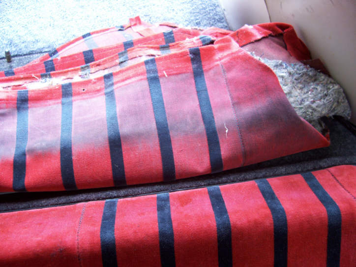 Tausch vom Sitzbankbezug