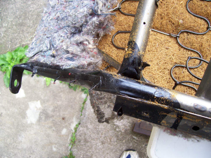 Tausch vom Sitzbankbezug