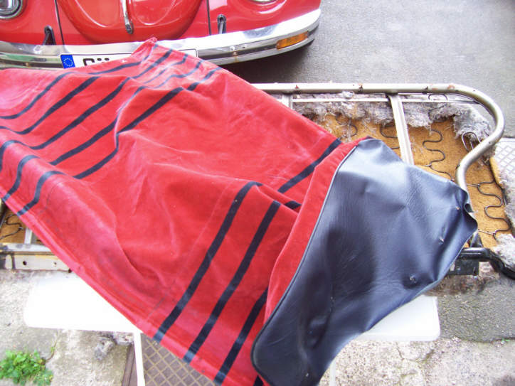 Tausch vom Sitzbankbezug