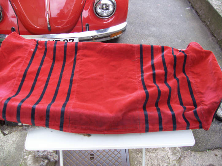 Tausch vom Sitzbankbezug