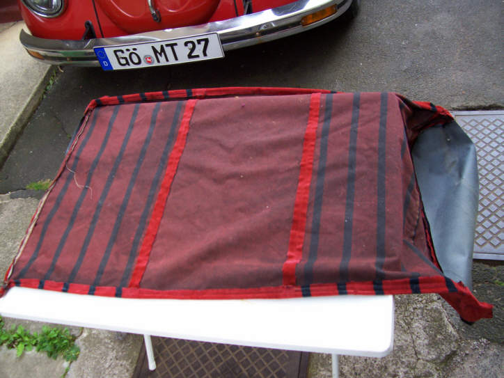 Tausch vom Sitzbankbezug