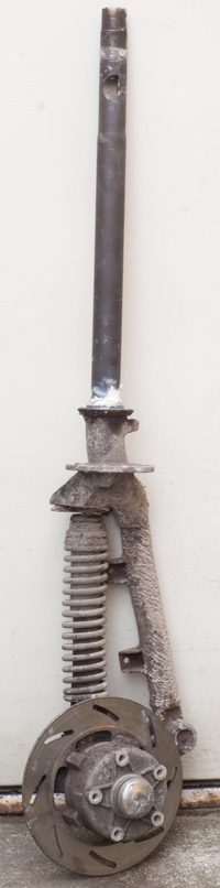 Diebstahlschaden bei einer Piaggio Sfera RST Gabel