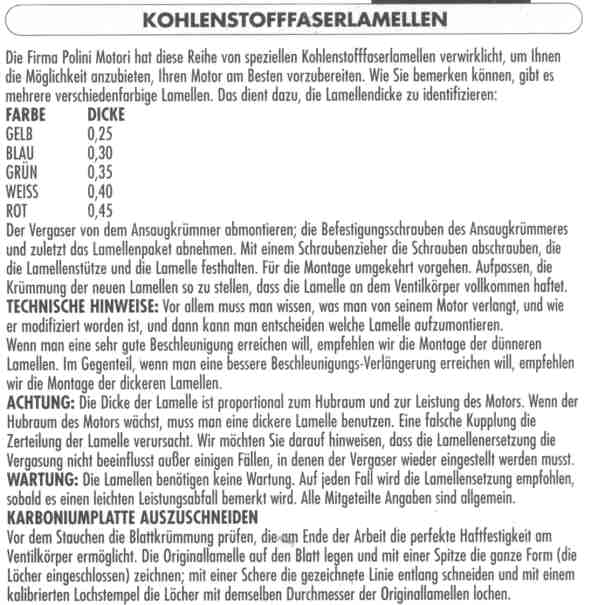 beschreibung polini membran