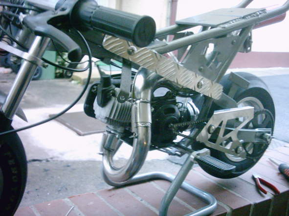 Minibike Auaspuff