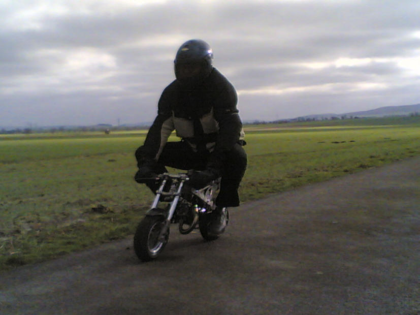 Minibike Testfahrt