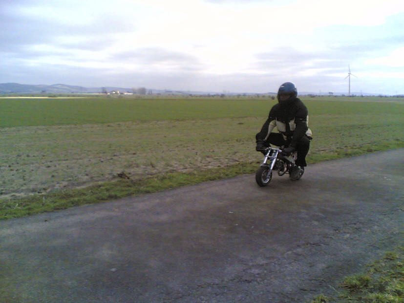 Minibike Testfahrt