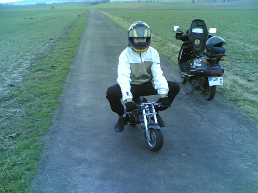 Minibike Testfahrt