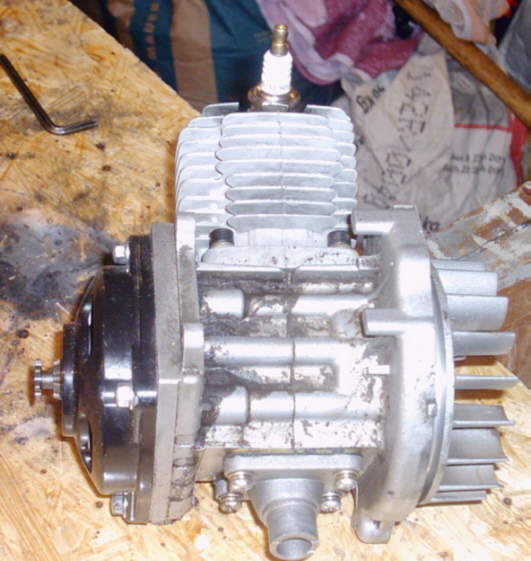 Minibike Kurbelwellenausbau