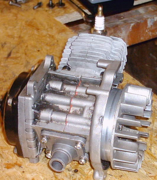 Minibike Kurbelwellenausbau