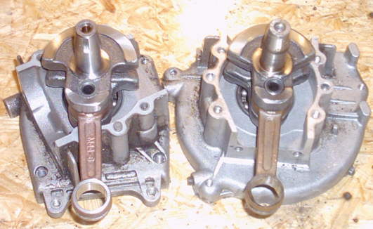 Minibike Kurbelwellenausbau