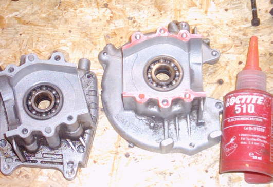 Minibike Kurbelwellenausbau