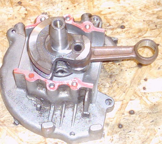 Minibike Kurbelwellenausbau