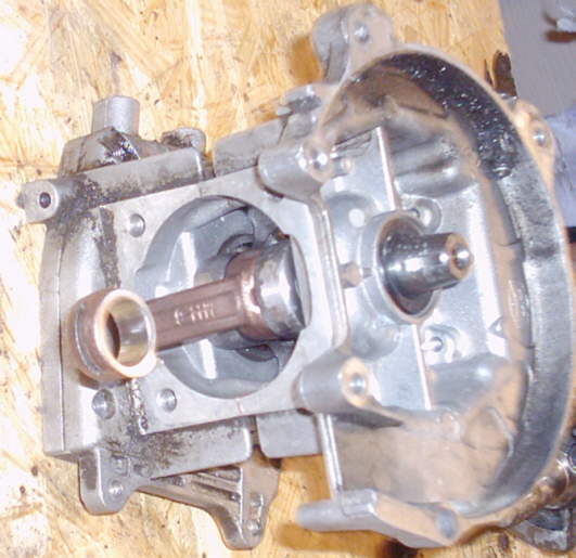 Minibike Kurbelwellenausbau