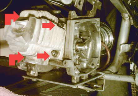 Minibike Zylinder demontieren 