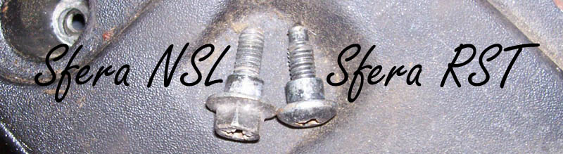 Schraubenunterschiede Piaggio Sfera NSL / RST