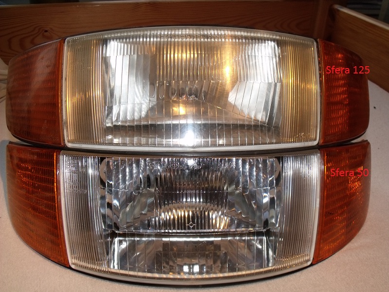 Unterschied zwische n dem Sfera RST 50 nund Sfera RST 125 Scheinwerfer