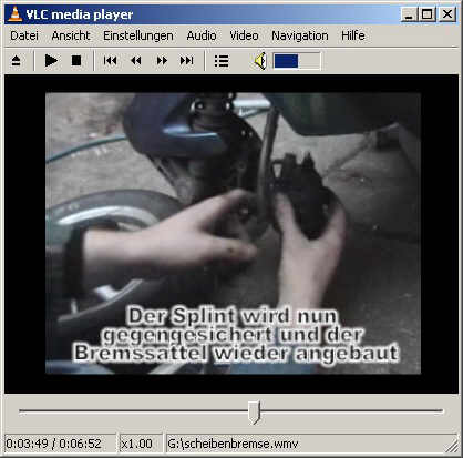 Videoanleitung Bremsbelagwechsel Scheibenbremse